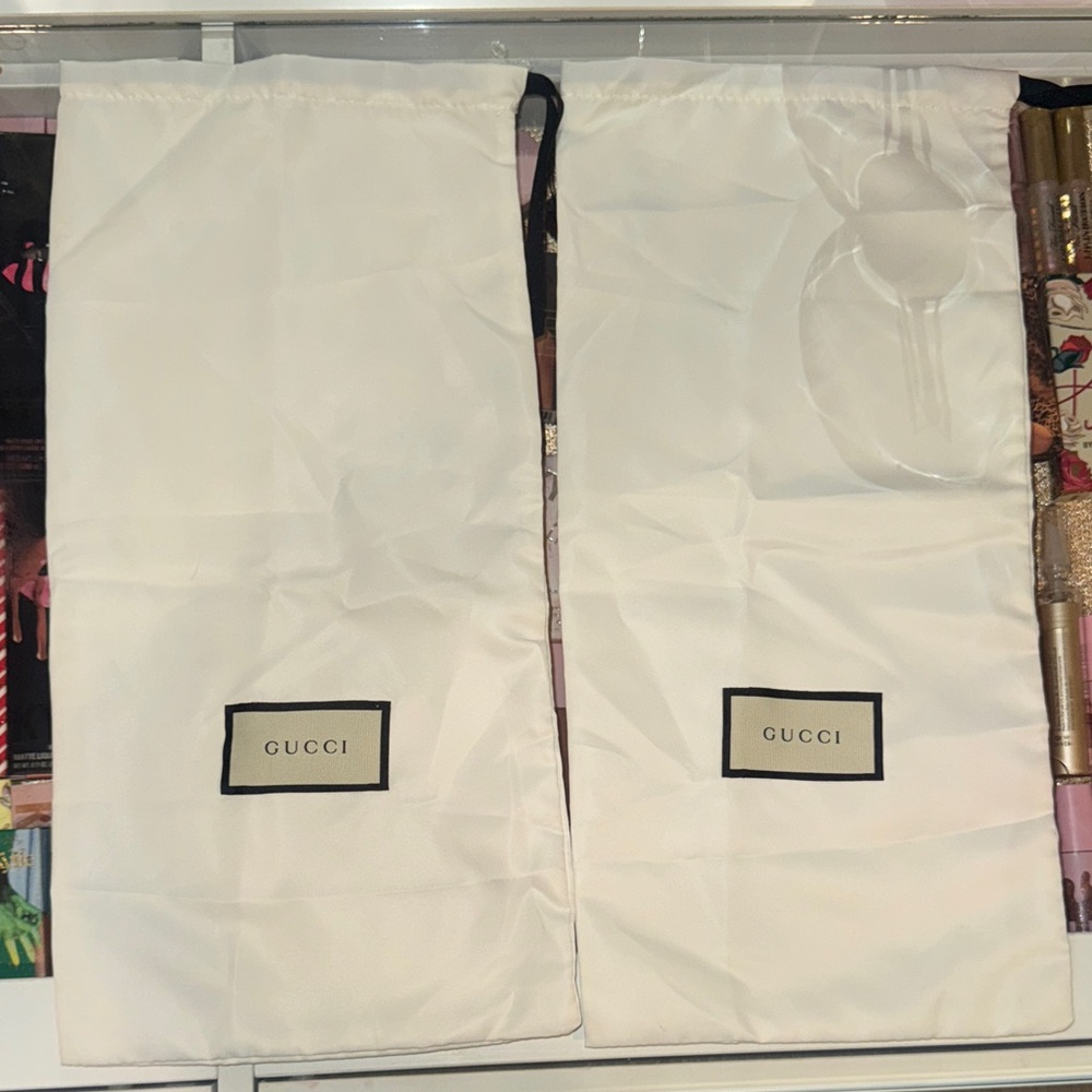 Gucci Cream Storage Dust Bags